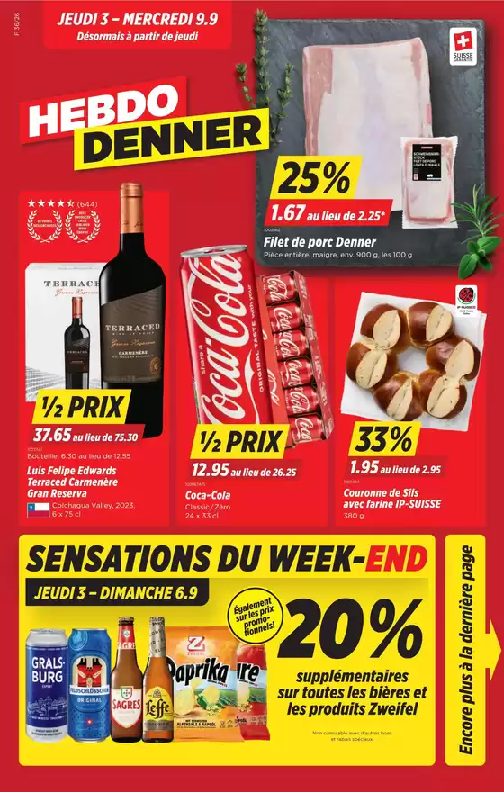Denner Katalog in Köniz | 2026-36-fr | 2026-09-03T00:00:00.000Z - 2026-09-09T00:00:00.000Z