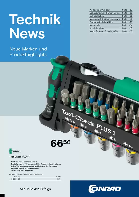 Conrad Katalog in Zollikofen | Conrad reklamblad | 2026-08-31T00:00:00.000Z - 2026-09-14T00:00:00.000Z