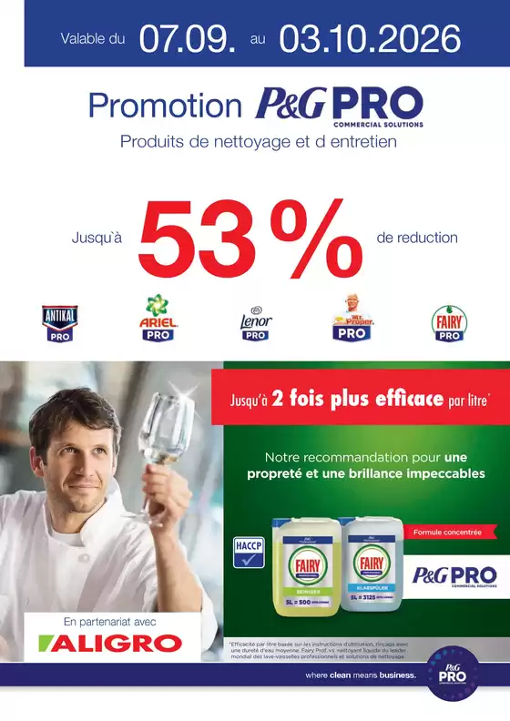 Aligro Katalog in Onex | Offre P&G PRO #37-40 | 2026-09-07T00:00:00.000Z - 2026-10-03T00:00:00.000Z