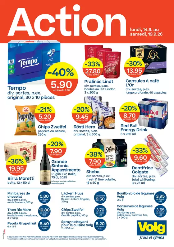 Volg Katalog | Aktuälli Schnäppchen und Ängbot | 2026-09-14T00:00:00.000Z - 2026-09-19T00:00:00.000Z