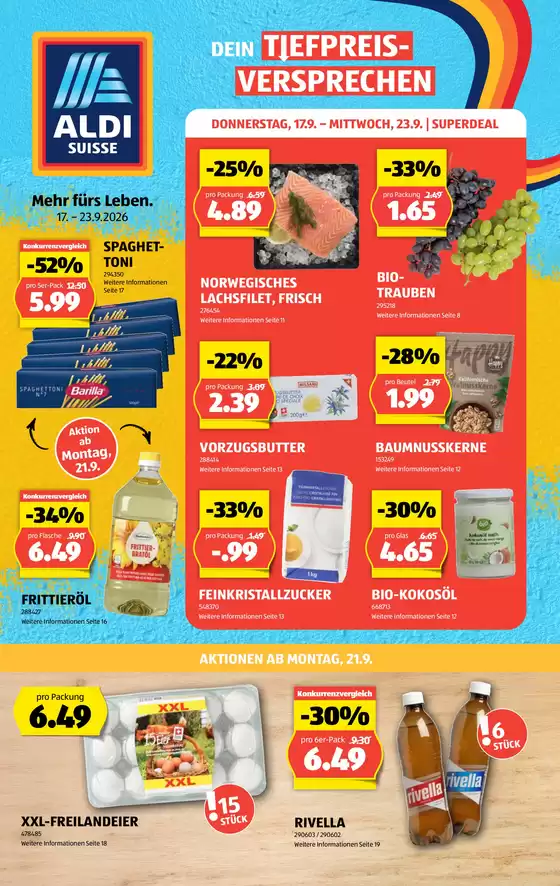 Aldi Katalog in Schlieren | Attraktiivi Sonderängbot für alli | 2026-09-17T00:00:00.000Z - 2026-09-23T00:00:00.000Z