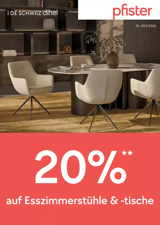 Pfister Katalog | Attraktiivi Sonderängbot für alli | 2026-09-15T00:00:00.000Z - 2026-09-28T00:00:00.000Z