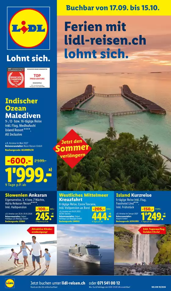 Lidl Katalog in Wädenswil | 17.9. - 15.10. | 2026-09-17T00:00:00.000Z - 2026-10-15T00:00:00.000Z