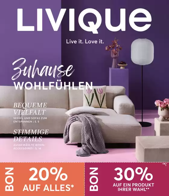Livique Katalog | Aktuälli Schnäppchen und Ängbot | 2026-09-23T00:00:00.000Z - 2026-10-07T00:00:00.000Z