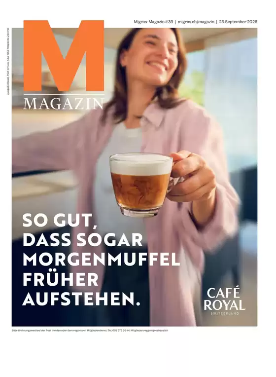 Migros Katalog in Cernobbio | Migros reklamblad - DE Basel | 2026-09-23T00:00:00.000Z - 2026-10-07T00:00:00.000Z