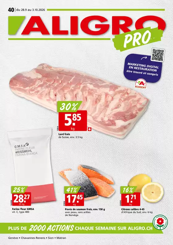 Aligro Katalog in Burgdorf | Actions PRO #40 | 2026-09-28T00:00:00.000Z - 2026-10-03T00:00:00.000Z