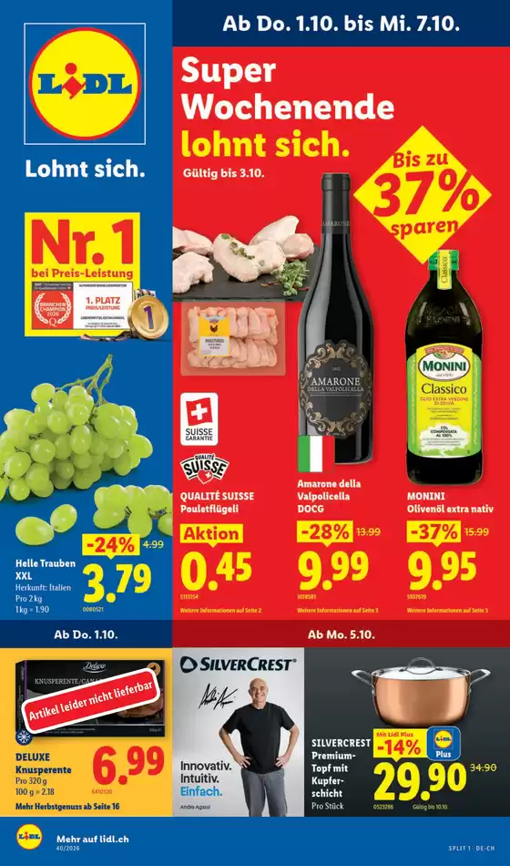 Lidl Katalog in Basel | 1.10. - 7.10. | 2026-10-01T00:00:00.000Z - 2026-10-07T00:00:00.000Z