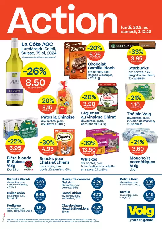 Volg Katalog in Basel | Top-Deals und Rabatt | 2026-09-28T00:00:00.000Z - 2026-10-03T00:00:00.000Z