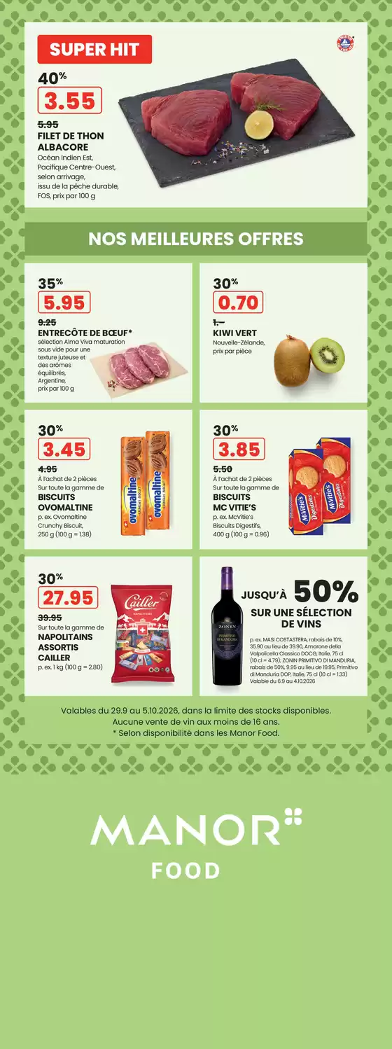 Manor Katalog | Exklusivi Deals für üsi Chunde | 2026-09-06T00:00:00.000Z - 2026-10-05T00:00:00.000Z