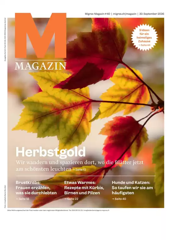 Migros Katalog in St. Gallen | Migros reklamblad - DE Zürich | 2026-09-30T00:00:00.000Z - 2026-09-30T00:00:00.000Z