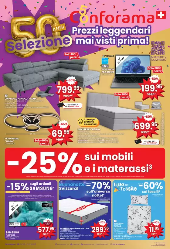 Conforama Katalog in Neuchâtel | Top-Ängbot für alli Schnäppchenjäger | 2026-09-23T00:00:00.000Z - 2026-10-06T00:00:00.000Z