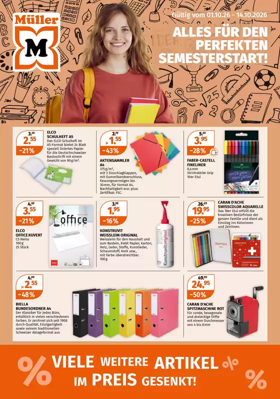 Müller Katalog in Wohlen | Schreibware Highlights | 2026-09-30T00:00:00.000Z - 2026-10-14T00:00:00.000Z