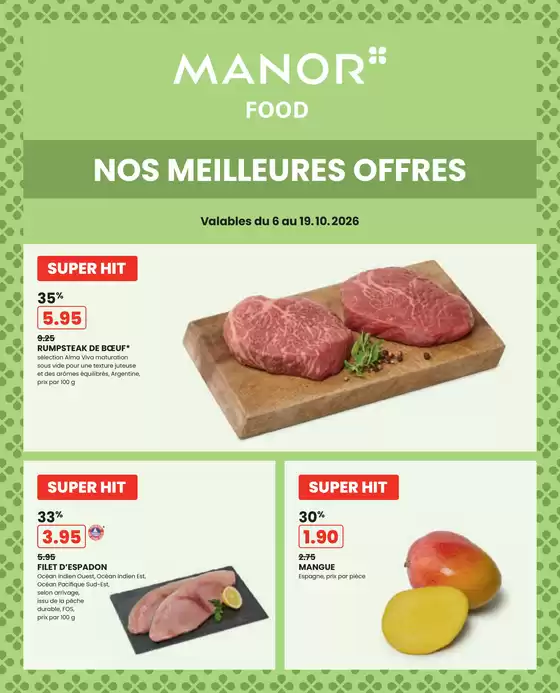 Manor Katalog in Ittigen | Le catalogue actuel - FR | 2026-10-06T00:00:00.000Z - 2026-10-19T00:00:00.000Z