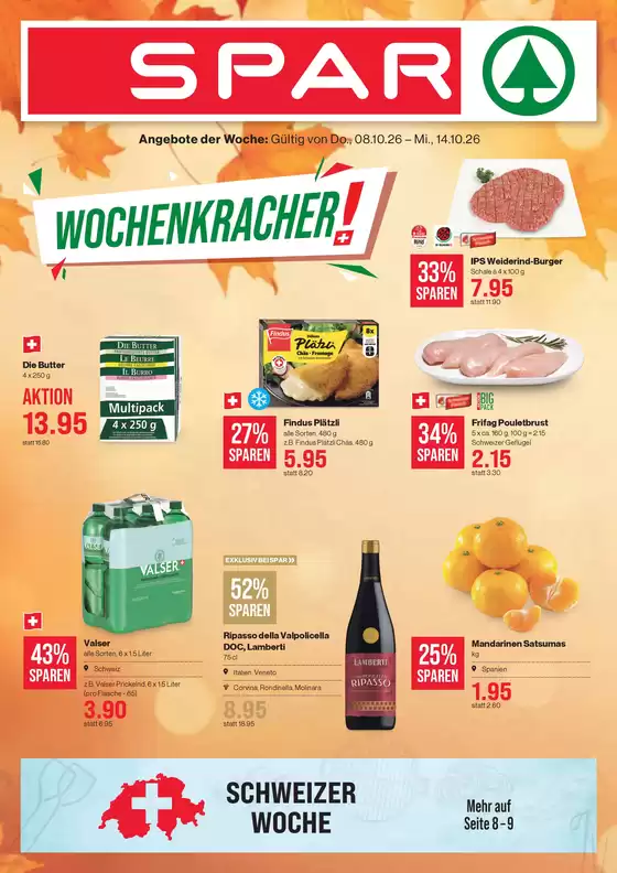 SPAR Katalog | Üsi beste Ängbot für Sie | 2026-10-08T00:00:00.000Z - 2026-10-14T00:00:00.000Z