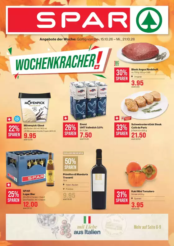 SPAR Katalog | Attraktiivi Sonderängbot für alli | 2026-10-15T00:00:00.000Z - 2026-10-21T00:00:00.000Z