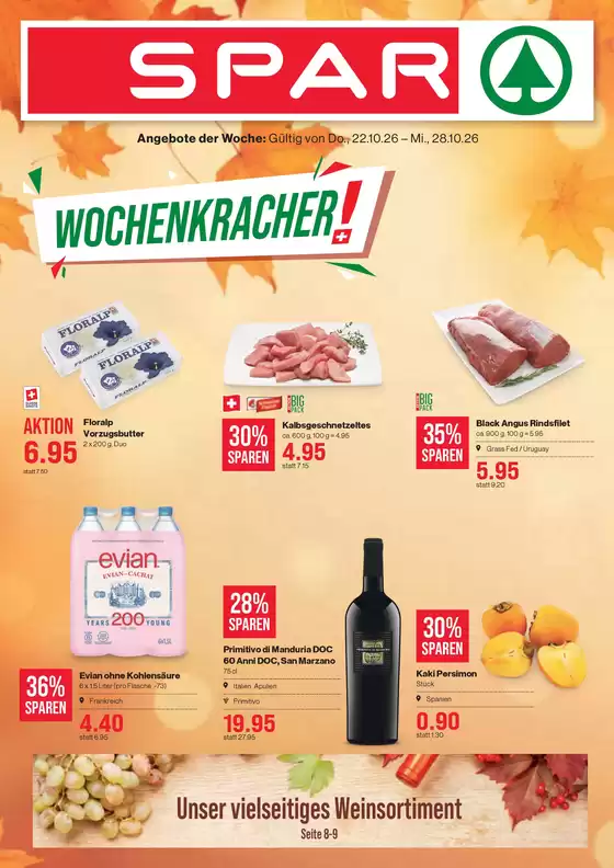 SPAR Katalog | Exklusivi Deals für üsi Chunde | 2026-10-22T00:00:00.000Z - 2026-10-28T00:00:00.000Z