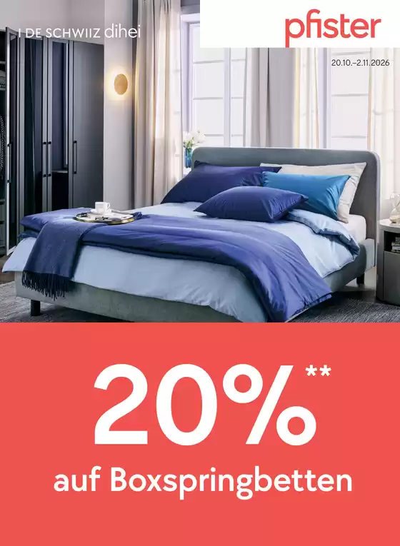 Pfister Katalog in Winterthur | Attraktiivi Ängbot entdecke | 2026-10-20T00:00:00.000Z - 2026-11-02T00:00:00.000Z