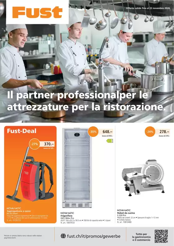 Fust Katalog in Volketswil | GastroFlyerKW442026IT | 2026-10-23T00:00:00.000Z - 2026-11-22T00:00:00.000Z