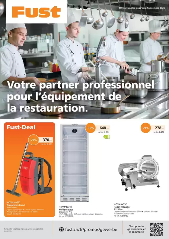 Fust Katalog in Volketswil | GastroFlyerKW442026FR | 2026-10-23T00:00:00.000Z - 2026-11-22T00:00:00.000Z