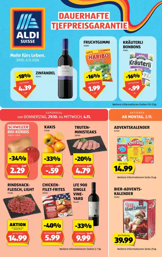 Aldi Katalog in Wettingen | Üsi beste Ängbot für Sie | 2026-10-29T00:00:00.000Z - 2026-11-04T00:00:00.000Z