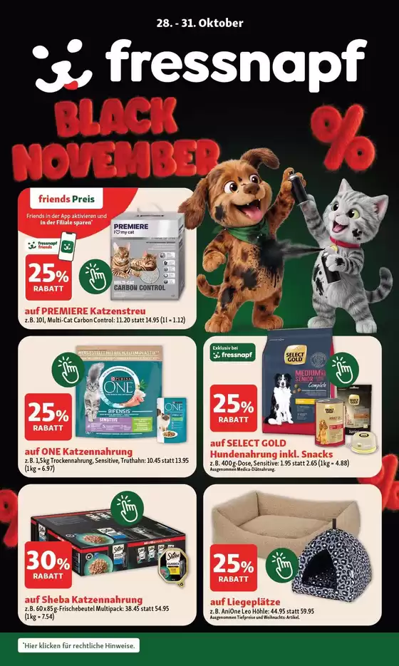 Fressnapf Katalog in Bern | Fressnapf reklamblad | 2026-10-22T00:00:00.000Z - 2026-10-31T00:00:00.000Z