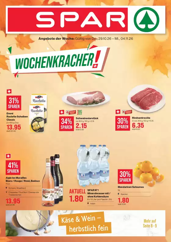 SPAR Katalog in Bern | Üsi beste Ängbot für Sie | 2026-10-29T00:00:00.000Z - 2026-11-04T00:00:00.000Z