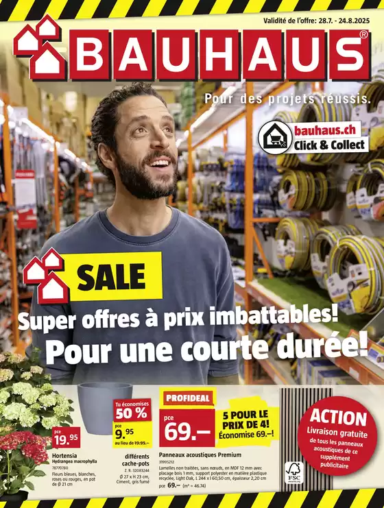 Le nouveau prospectus BAUHAUS du août est arrivé