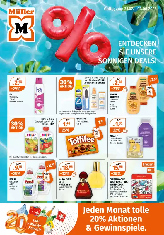 Müller Katalog in Lugano | Sonderängbot für Sie | 2025-07-31T00:00:00.000Z - 2025-08-06T00:00:00.000Z