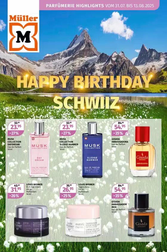 Müller Katalog in Lugano | Jetzt spare mit üse Deals | 2025-07-31T00:00:00.000Z - 2025-08-13T00:00:00.000Z
