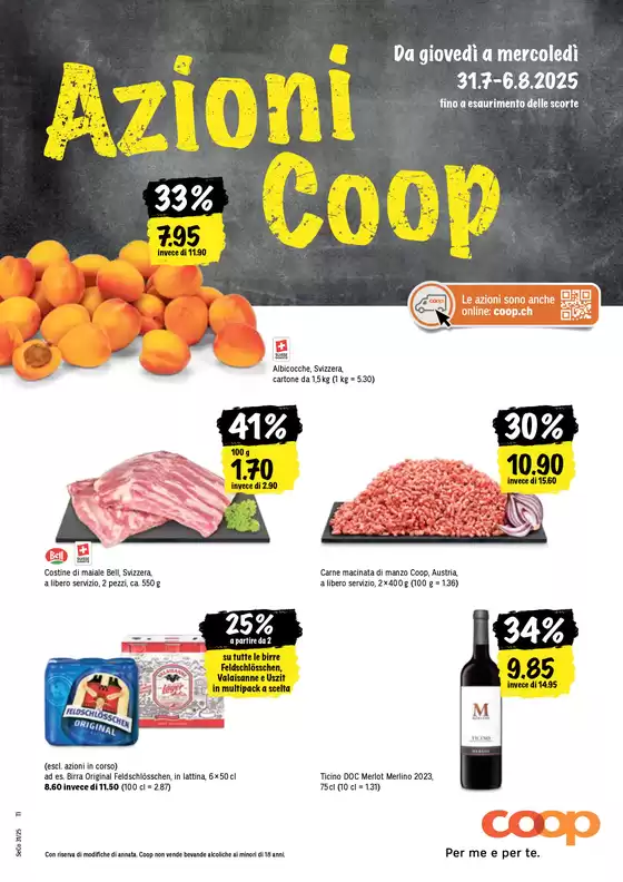 Coop City Katalog in Versoix | Üsi beste Ängbot für Sie | 2025-07-31T00:00:00.000Z - 2025-08-06T00:00:00.000Z