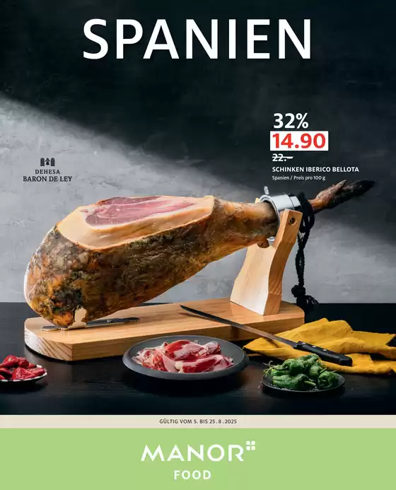 Flyer «Spanische Köstlichkeiten» - DE