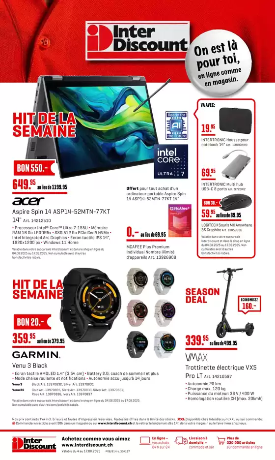 Interdiscount reklamblad IT