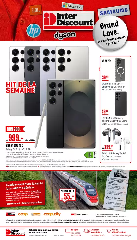 Interdiscount Katalog in Basel | Exklusivi Schnäppchen | 2025-08-18T00:00:00.000Z - 2025-08-31T00:00:00.000Z