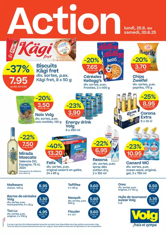 Volg Katalog in Lancy | Tolle Rabatt uf usgwählte Produkt | 2025-08-25T00:00:00.000Z - 2025-08-30T00:00:00.000Z