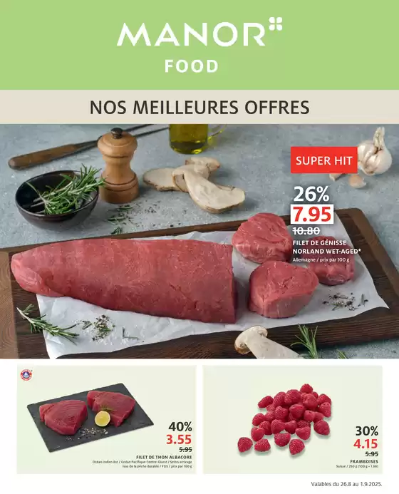 Manor Katalog in Bern | Le catalogue actuel - FR | 2025-08-26T00:00:00.000Z - 2025-09-01T00:00:00.000Z