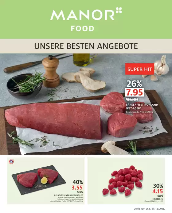 Manor Katalog in Bern | Il catalogo attuale - IT | 2025-08-26T00:00:00.000Z - 2025-09-01T00:00:00.000Z