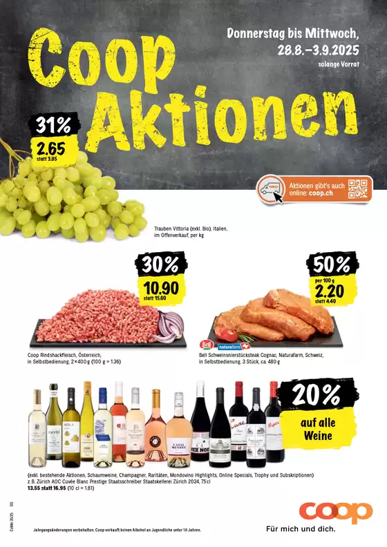 Coop City Katalog in Bern | Tolles Ängbot für Schnäppchenjäger | 2025-08-28T00:00:00.000Z - 2025-09-03T00:00:00.000Z