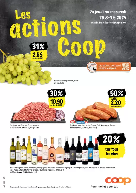 Coop City Katalog in Bern | Top-Ängbot für alli Schnäppchenjäger | 2025-08-28T00:00:00.000Z - 2025-09-03T00:00:00.000Z