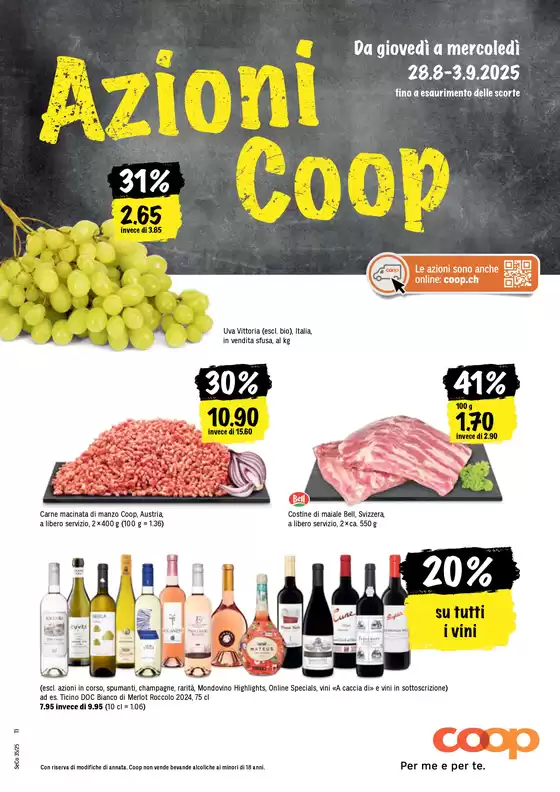Coop City Katalog in Bern | Groossi Uswahl a Ängbot | 2025-08-28T00:00:00.000Z - 2025-09-03T00:00:00.000Z