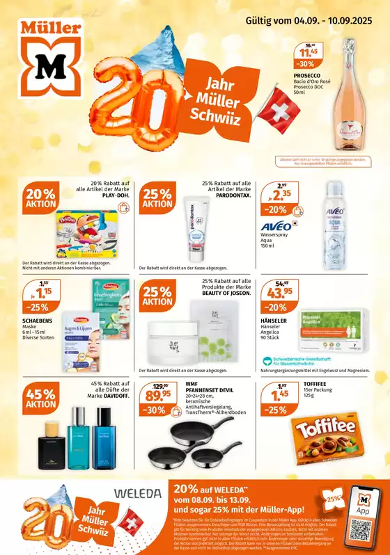 Müller Katalog in Lausanne | Sonderängbot für Sie | 2025-09-04T00:00:00.000Z - 2025-09-18T00:00:00.000Z