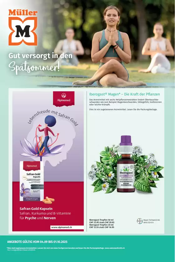 Müller Katalog in Lausanne | Aktuälli Sonderaktione | 2025-09-04T00:00:00.000Z - 2025-09-18T00:00:00.000Z