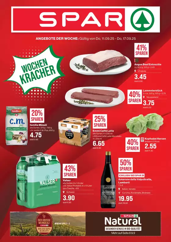 SPAR Katalog in Zürich | Üsi beste Deals für Sie | 2025-09-13T00:00:00.000Z - 2025-09-27T00:00:00.000Z
