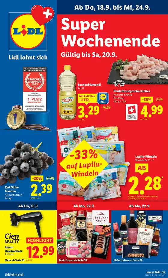 Lidl Katalog | Üsi beste Ängbot für Sie | 2025-09-18T00:00:00.000Z - 2025-09-24T00:00:00.000Z