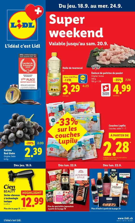 Lidl Katalog | Top-Ängbot für alli Schnäppchenjäger | 2025-09-18T00:00:00.000Z - 2025-09-24T00:00:00.000Z