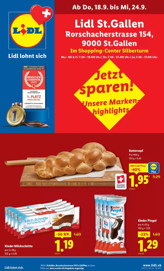 Lidl Katalog in La Chaux-de-Fonds | Exklusivi Deals für üsi Chunde | 2025-09-18T00:00:00.000Z - 2025-09-24T00:00:00.000Z