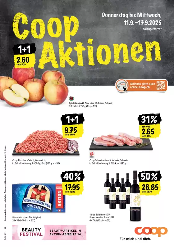 Coop City Katalog in Baden | Top-Deals für alli Chunde | 2025-09-11T00:00:00.000Z - 2025-09-17T00:00:00.000Z