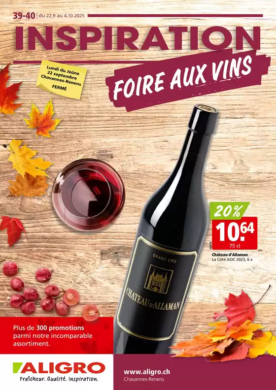 Aligro Katalog in Zürich | Exklusivi Schnäppchen | 2025-09-22T00:00:00.000Z - 2025-09-27T00:00:00.000Z
