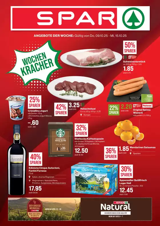 SPAR Katalog in Liestal | Top-Deals für alli Chunde | 2025-10-12T00:00:00.000Z - 2025-10-26T00:00:00.000Z