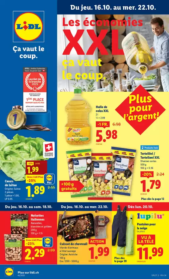 Lidl Katalog in Liestal | Groossi Uswahl a Ängbot | 2025-10-16T00:00:00.000Z - 2025-10-22T00:00:00.000Z