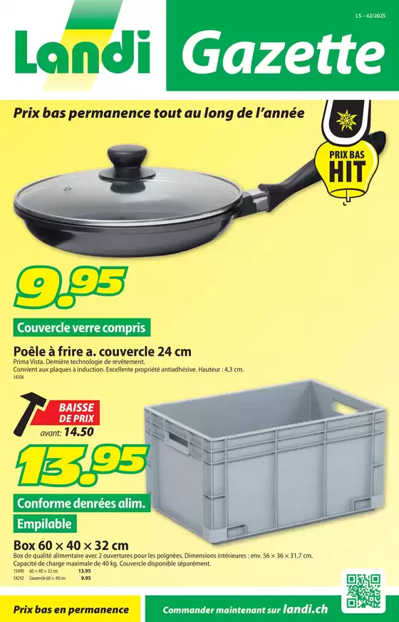 Landi Katalog in Zürich | Exklusivi Deals und Schnäppchen | 2025-10-14T00:00:00.000Z - 2025-10-28T00:00:00.000Z